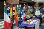 Language and Literature booth at Wilfrid Laurier University spring open house, 2003