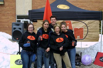 A-Team at Wilfrid Laurier University spring open house, 2003