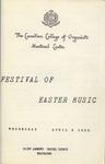 Festival of Easter Music, 1956