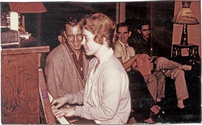 Students playing piano and singing