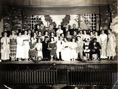 Cast of &quot;Hearts and Blossoms&quot;, St. John's Lutheran Church