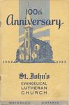 100th Anniversary : St. John's Evangelical Lutheran Church, Waterloo, Ontario