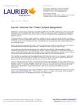 006-2017 : Laurier receives Fair Trade Campus designation