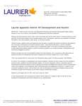 102-2017 : Laurier appoints interim VP Development and Alumni