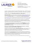 125-2017 : Laurier marking World Suicide Prevention Day with Concert