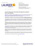 148-2017 : Laurier’s Business Technology Management program earns accreditation
