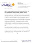 181-2016 : Laurier presents sexism in science exhibit and offers lab and campus tours for Doors Open Waterloo Region