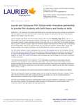 195-2016 : Laurier and Vancouver Film School enter innovative partnership to provide film students with both theory and hands-on skills