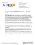 230-2016 : Consumer advocate Ralph Nader to speak at Laurier’s Brantford campus