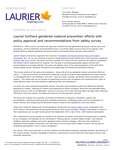 249-2016 : Laurier furthers gendered violence prevention efforts with policy approval and recommendations from safety survey