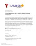 166-2018 : Laurier Brantford YMCA Official Grand Opening celebration