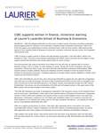031-2019 : CIBC supports women in finance, immersive learning at Laurier’s Lazaridis School of Business & Economics