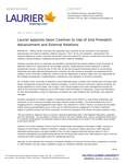 058-2019 : Laurier appoints Jason Coolman to role of Vice President: Advancement and External Relations