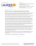 084-2019 : Wilfrid Laurier University adopts smoke-free policy
