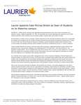 103-2019 : Laurier appoints Kate McCrae Bristol as Dean of Students on its Waterloo campus