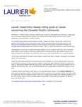 148-2019 : Laurier researchers release voting guide on issues concerning the Canadian Muslim community