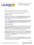 29-2020 : Laurier expert alert: Novel coronavirus (COVID-19)