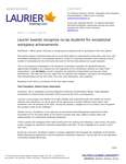 36-2020 : Laurier awards recognize co-op students for exceptional workplace achievements