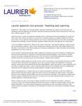 48-2020 : Laurier appoints vice-provost: Teaching and Learning