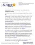 61-2020 : Laurier expert alert : International Day of the World's Indigenous Peoples