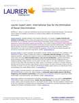 26-2021 : Laurier expert alert: International Day for the Elimination of Racial Discrimination