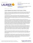 44-2021 : Laurier appoints new dean of the Faculty of Music