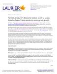 47-2021 : Panelists at Laurier’s Economic Outlook event to assess Waterloo Region’s post-pandemic recovery and growth