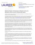 67-2021 : Waterloo Region entrepreneurs Margaret and Larry Marsland receive Laurier Philanthropy Award