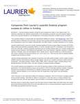 72-2021 : Companies from Laurier’s Lazaridis ScaleUp program surpass $1 billion in funding