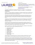 105-2021 : Lazaridis Institute’s ScaleUp Program accepts 11 exceptional companies