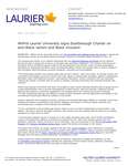 115-2021 : Wilfrid Laurier University signs Scarborough Charter on anti-Black racism and Black inclusion