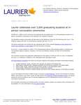 43-2022 : Laurier celebrates over 3,000 graduating students at in-person convocation ceremonies