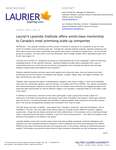 45-2022 : Laurier’s Lazaridis Institute offers world-class mentorship to Canada’s most promising scale-up companies