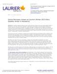 70-2022 : Donna Morrissey chosen as Laurier’s Winter 2023 Edna Staebler Writer-in-Residence