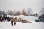Ice castle at Waterloo Lutheran University Winter Carnival 1962