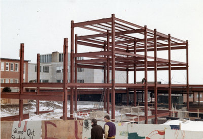 Construction of the Central Teaching Building, Waterloo Lutheran University