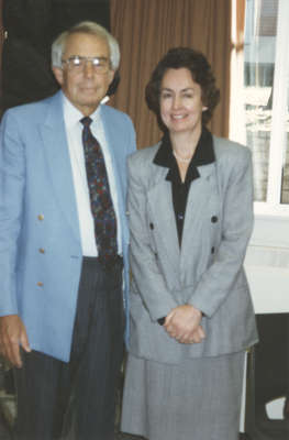 Erich Schultz and Virginia Gillham at Wilfrid Laurier University Library 30th anniversary