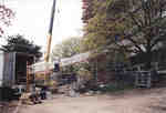 Wilfrid Laurier University Library exterior during 2002 renovation