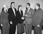 Public speaking award presentation, 1953-54