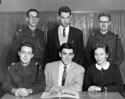 Waterloo College Cord staff, 1955-56