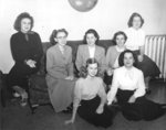 Female Waterloo College students in the women's residence