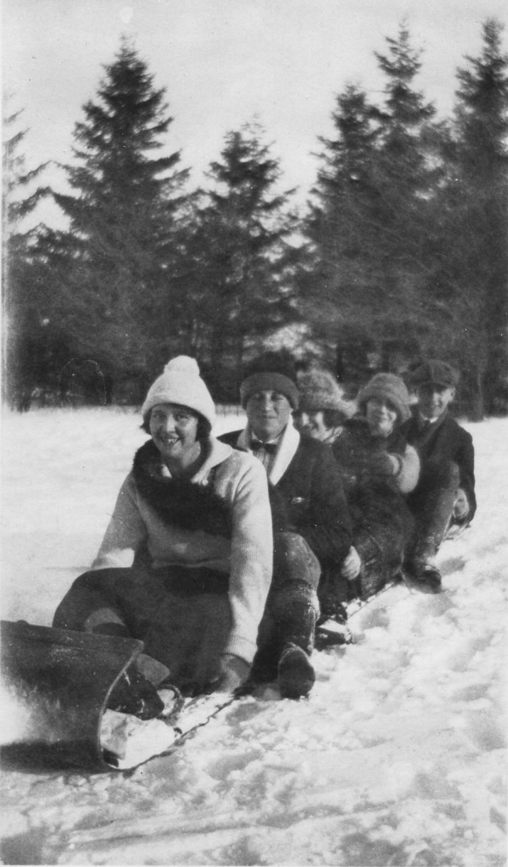 Tobogganing in Guelph, Ontario Laurier Library Images
