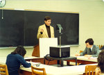 Bill Marr lecturing to students