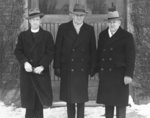 Lloyd Schaus, Austin A. Zinck and A. Jacobi standing in front of Willison Hall