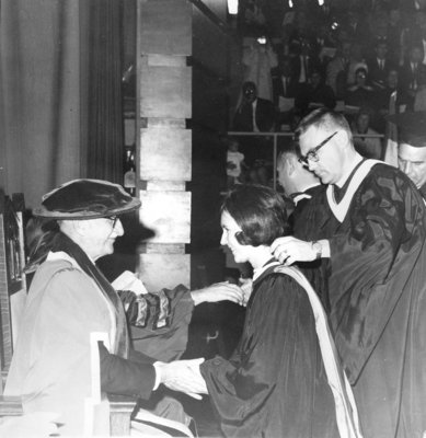 Waterloo Lutheran University convocation ceremony, 1967