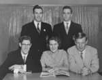 Waterloo College junior class executive, 1955-56