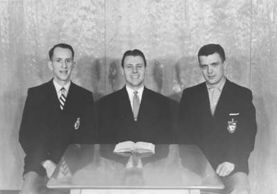 Waterloo College Boarding Club executive, 1954-55