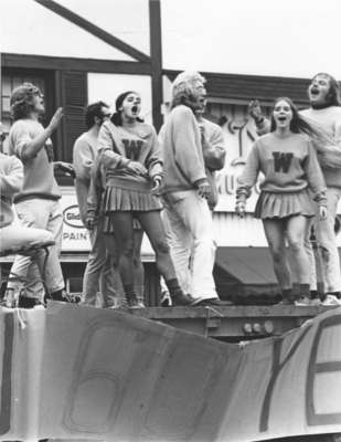 Waterloo Lutheran University Homecoming Parade float, 1971