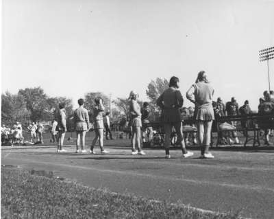 Waterloo Lutheran University cheerleaders, 1967