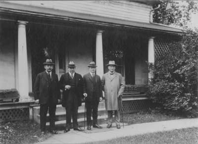 William Lyon Mackenzie King visiting his birthplace